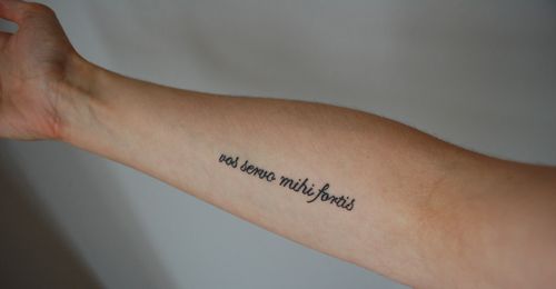 latin phrases tattoo. Latintattoo