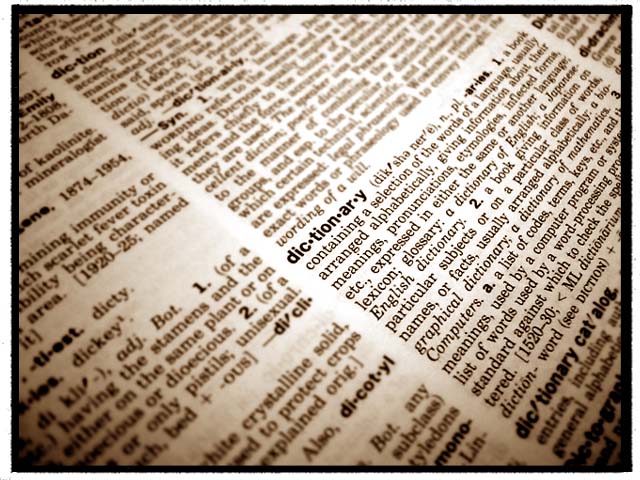 Photo of a Dictionary showing the word 'dictionary' via Kingdom of Style