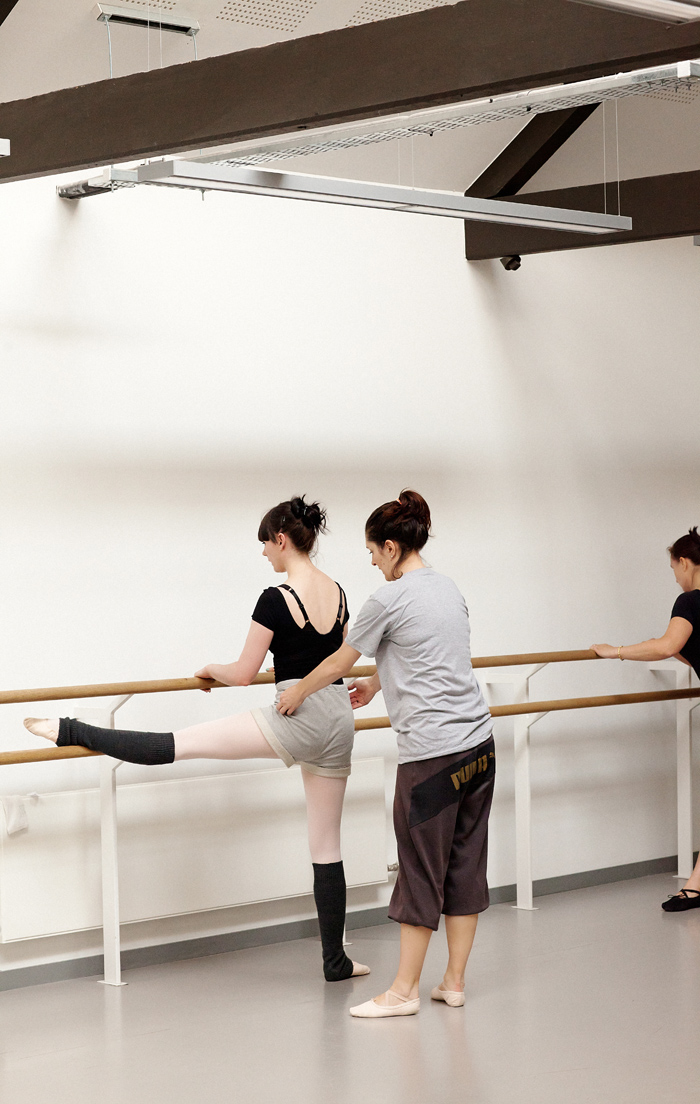 Ballet Stretches on the Barre