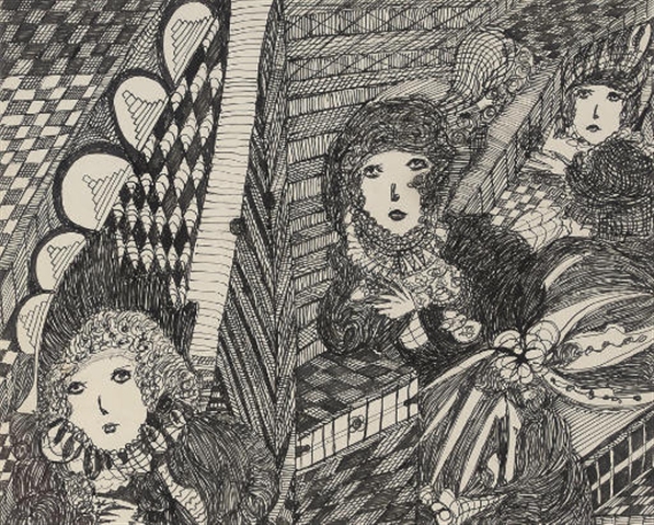 Madge-gill-ink-drawing