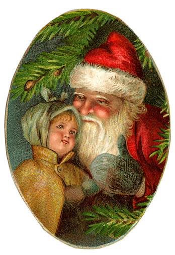 Vintage-santa-and-child