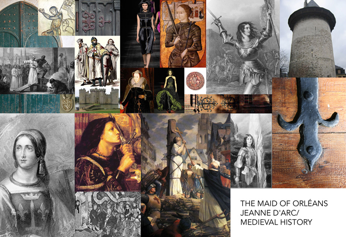 Joan of arc handbag MOODBOARD