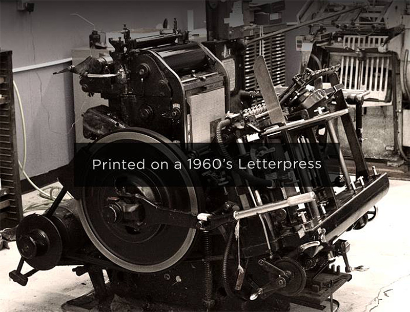 Letterpress machine